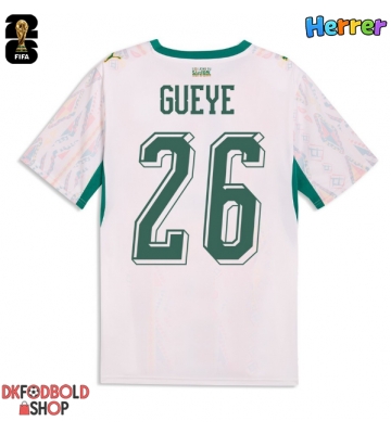 Senegal Pape Gueye #26 Hjemmebanetrøje VM 2026 Kort ærmer
